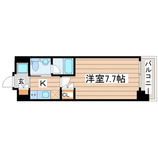 レジデンス片平【10階】の間取り