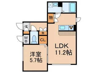 エスペランサ神宮前【2階】の間取り