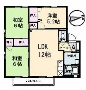 シャルムM・Y【2階】の間取り
