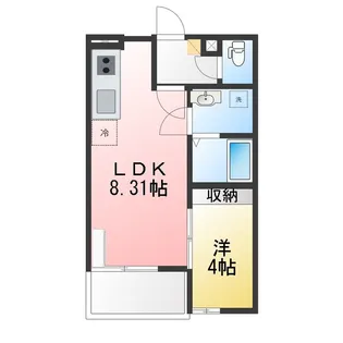 グラン大和町【3階】の間取り