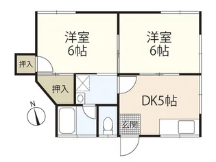 松坂荘【1階】の間取り