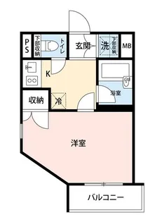 マイナビSTAYミライエ杉並永福町(ルーブル永福町弐番館)【4階】の間取り