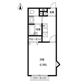アムール Y/S【1階】の間取り