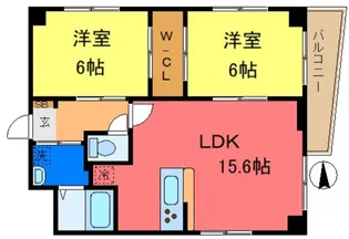 LA PRIMA GRANDE【6階】の間取り