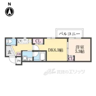 ESTRUTHKYOTO2【4階】の間取り