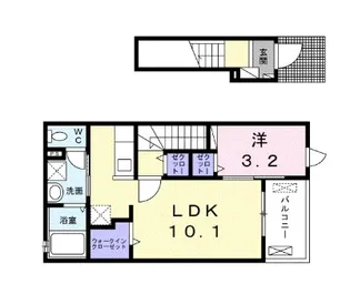 アレグレス代沢【2階】の間取り
