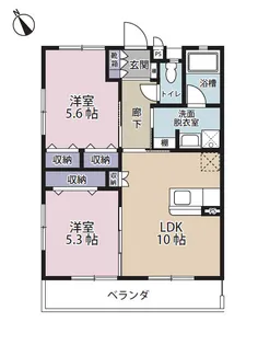サンリットシロイチ【4階】の間取り