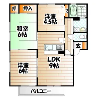 パラシオ赤坂B棟【2階】の間取り