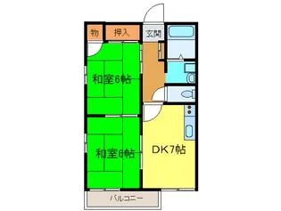 アイリスコ-ポ【2階】の間取り