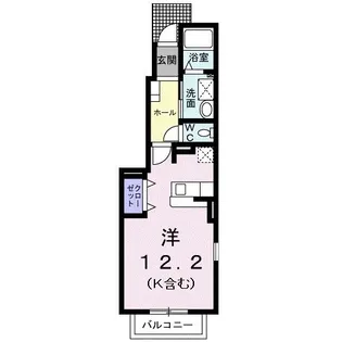 アドックヒルズ・モエA【1階】の間取り