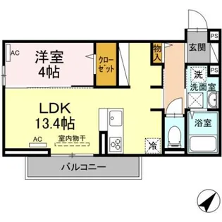 ワンパーパス維新公園【1階】の間取り