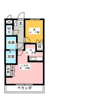 ローズガーデン長塚II【1階】の間取り