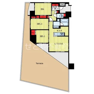 ジオ・イニシア田端【1階】の間取り