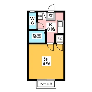 コートヤード大岩【2階】の間取り