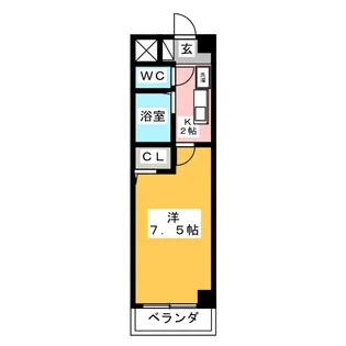キャッスル【2階】の間取り