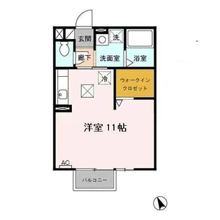 アーバンライフII【1階】の間取り