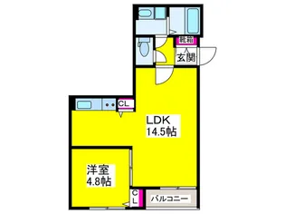 セジュール元町【3階】の間取り