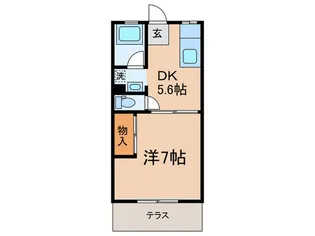 ハイツひよどりA棟【1階】の間取り