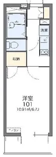 レオパレスクオラ【1階】の間取り