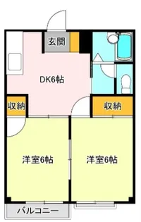 ニューエルディム島崎 D【2階】の間取り