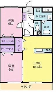 レザンガルテン【1階】の間取り