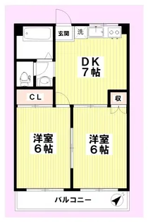 グリーンハイツ【3階】の間取り