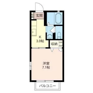 オリーブB【2階】の間取り