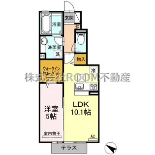 ベルフルール【1階】の間取り