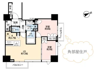 東京ベイシティタワー【18階】の間取り
