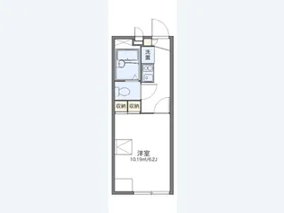 レオパレスFONTEINE【2階】の間取り