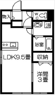 ナチュール清和【1階】の間取り