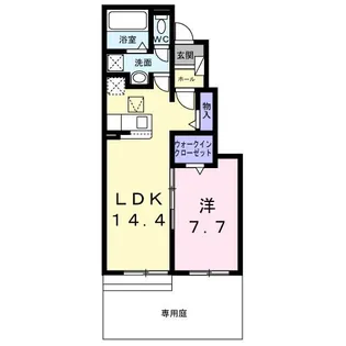 フローレス コート II【1階】の間取り
