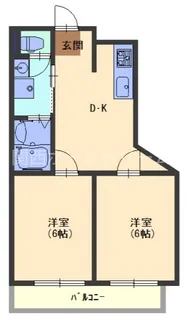 マンションアフルエンス【2階】の間取り
