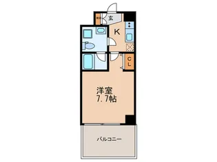 リップル南森町II【1階】の間取り