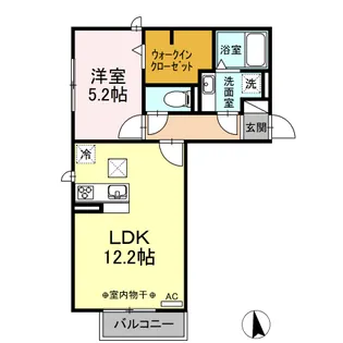 DーROOM栄【1階】の間取り