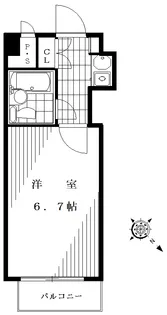 フラッツ大橋【5階】の間取り