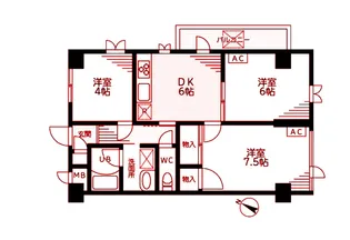 アーバンフォーレスト【2階】の間取り