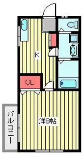 シェルハウスII【2階】の間取り