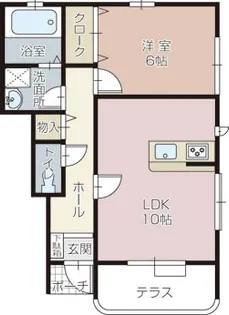 リアン・ラジュールD【1階】の間取り
