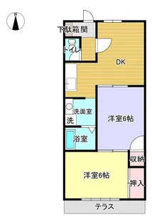 第3弥藤コーポ【2階】の間取り