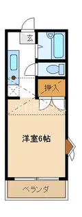 エスハイツII【2階】の間取り