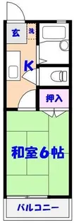 三和ハイツ【1階】の間取り