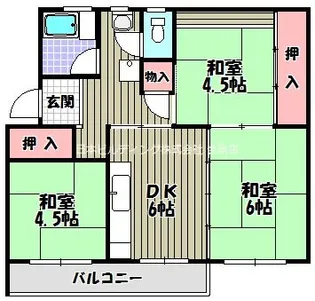 狭山住宅 23号棟【1階】の間取り