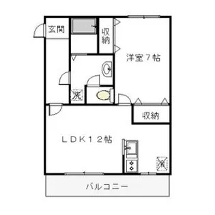 ヴィアステージ清原台A【3階】の間取り