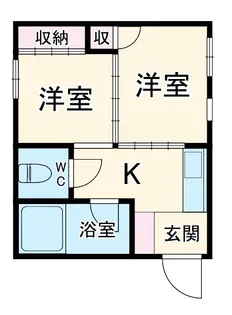 南加瀬マンション【5階】の間取り