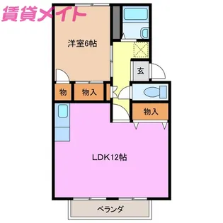 ミルキーハウス【2階】の間取り