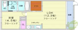 Land新田東【1階】の間取り