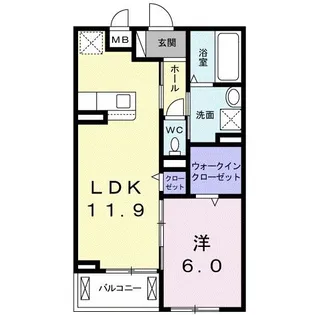 ノース・ジェルメ【2階】の間取り