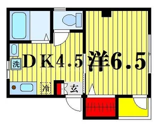 サンハイツ竹の塚【2階】の間取り