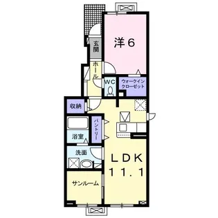 アプローチI【1階】の間取り